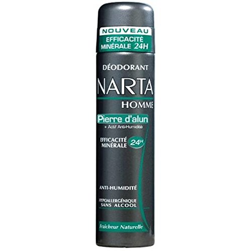 NARTA - Déodorant Homme Atomiseur Anti-Transpirant  Pièrre D'alun - 200 ml
