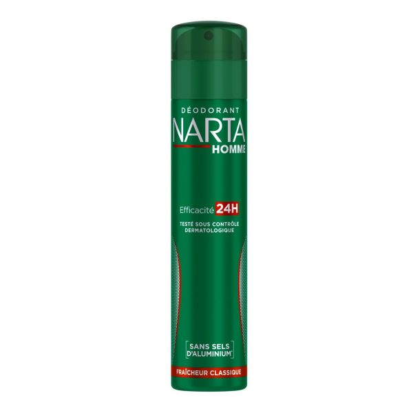 NARTA - Déodorant atomiseur pour Hommes Fraicheur Classique - 200 ml 