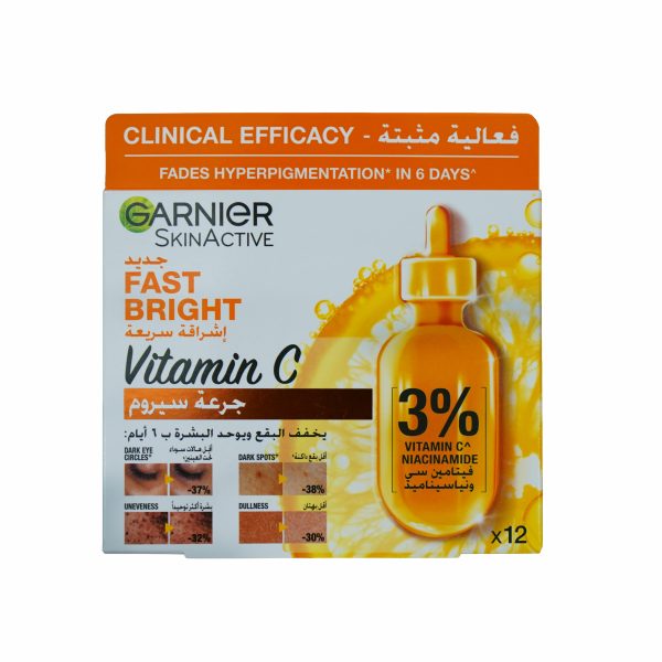 SkinActive – Serum Ampoule pack de 12x1.5ml monodose à la vitamine C