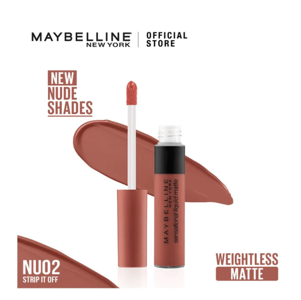 Sensational Liquid Matte - Rouge à lèvres matte 7ml - 02 Strip It Off