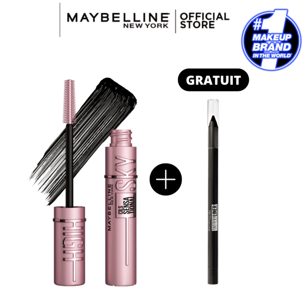 Maybelline New York - Mascara Lash Sensational Sky High = Tattoo Liner Crayon Gel OFFERT